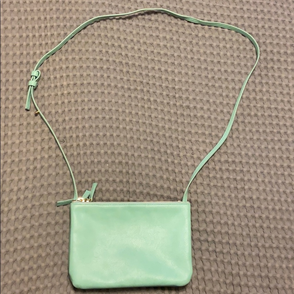 Mint green purse